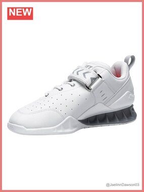 Women's Weightlifting Shoes Wide Toe Box 1.4in Heel Lace-Up Strap TPU Rubber